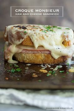 Croque Monsieur Grilled Cheese