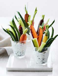 Crudités with Chive Crème Fraîche