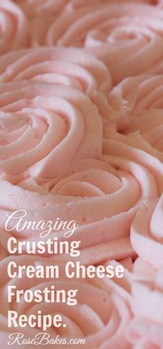 Crusting Cream Cheese Buttercream (Great for Decorating