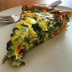 Crustless Bacon, Spinach & Swiss Quiche - Low Carb