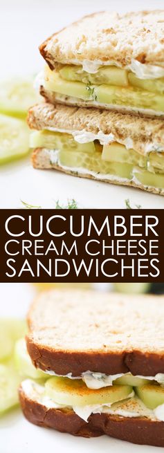 Cucumber Cream Cheese Sandwiches