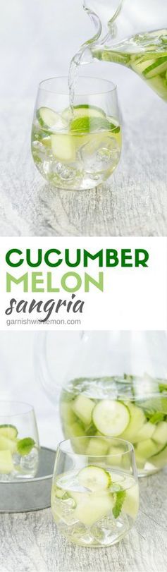 Cucumber Melon Sangria