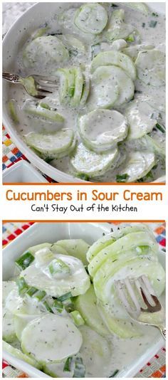 Cucumbers in Sour Cream