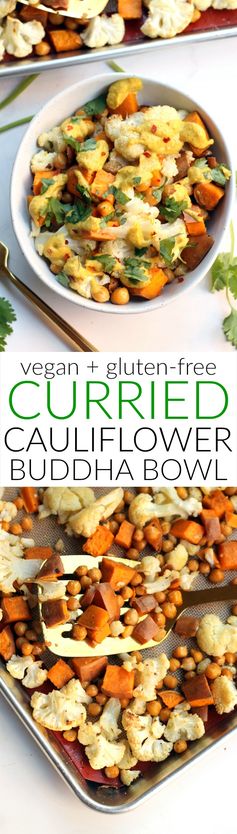 Curried Cauliflower Chickpea Buddha Bowl