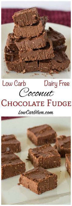 Dairy Free Coconut Chocolate Fudge