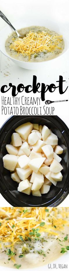 Dairy-Free Crockpot Broccoli Potato Soup
