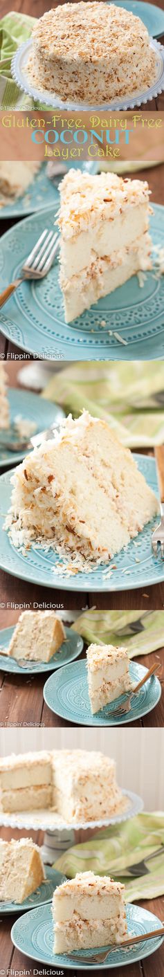 Dairy Free Gluten Free Coconut Layer Cake