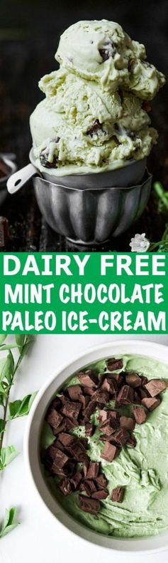 Dairy Free Mint Chocolate Ice-Cream