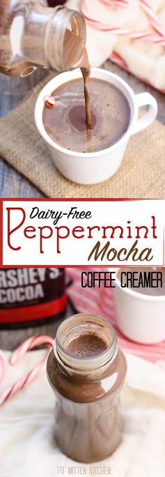 Dairy-Free Peppermint Mocha Coffee Creamer