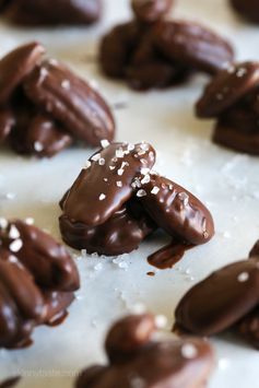 Dark Chocolate Nut Clusters with Sea Salt