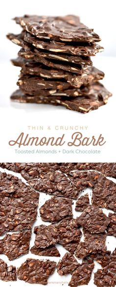 Dark Chocolate Toasted Almond Bark