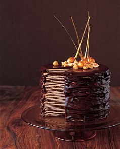 Darkest Chocolate Crepe Cake