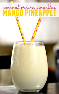 Decadently Creamy Pineapple Mango Smoothie