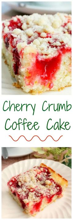 Delicious Cherry Cake with Crumb Topping