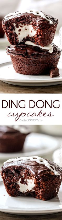 Ding Dong Cupcakes