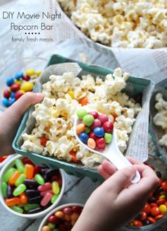 DIY Movie Night Popcorn Bar