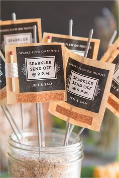 DIY Wedding Sparkler Favors