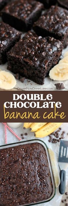 Double Chocolate Banana Cake