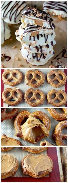 Double Chocolate Dipped Peanut Butter Stuffed Pretzel