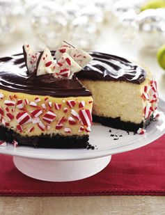 Double-Chocolate Peppermint Cheesecake