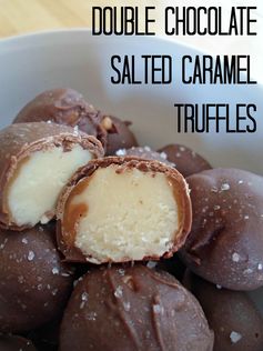 Double Chocolate Salted Caramel Truffles