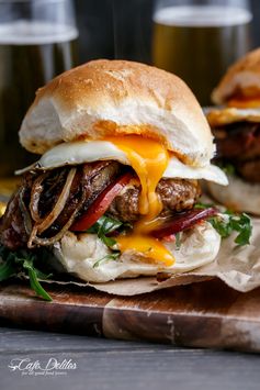 Drunken Aussie Beef Burgers