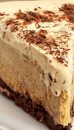 Dulce de Leche Cheesecake with Brownie Crust