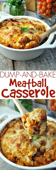 Dump and Bake Meatball Casserole