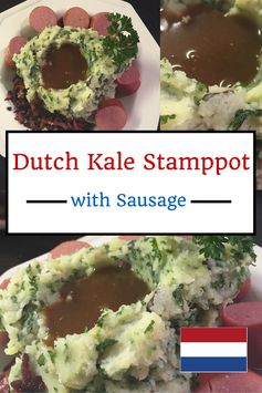 Dutch Kale Stamppot with Sausage