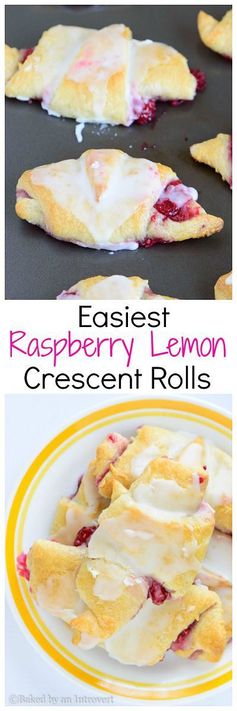 Easiest Raspberry Lemon Crescent Rolls