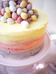 Easter Ombré Pinata Cake