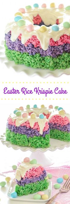 Easter Rice Krispie Cake