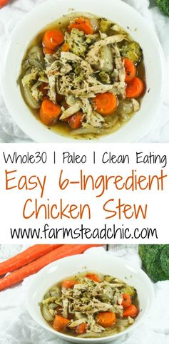 Easy 6-Ingredient Paleo & Whole30 Chicken Stew