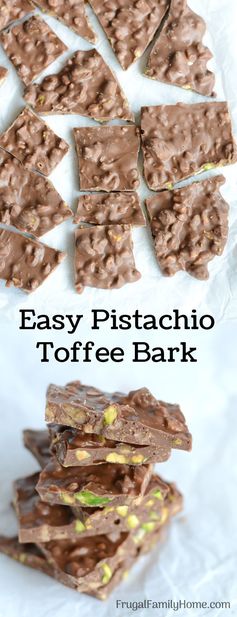 Easy and Delicious Pistachio Toffee Bark