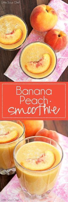 Easy Banana Peach Smoothie