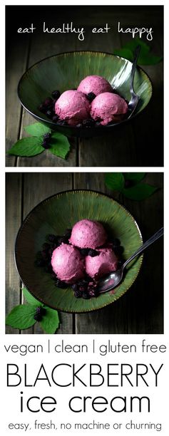 Easy Blackberry Ice Cream