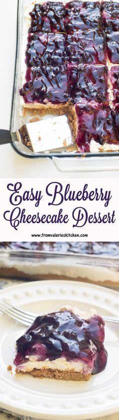 Easy Blueberry Cheesecake Dessert