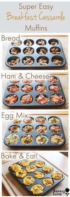 Easy Breakfast Casserole Muffins