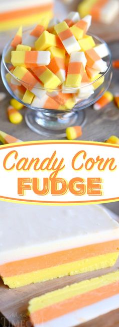 Easy Candy Corn Fudge