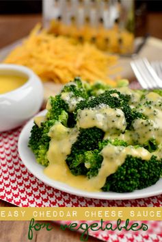 Easy Cheddar Cheese Sauce for Vegetables