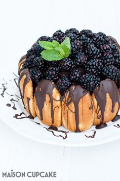 Easy Chocolate Blackberry Charlotte Dessert