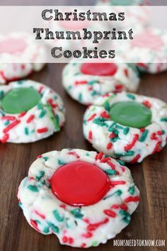 Easy Christmas Thumbprint Cookies