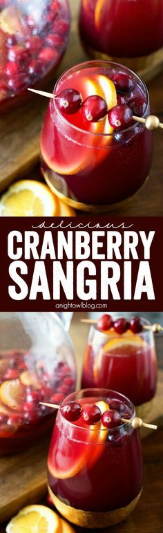 Easy Cranberry Sangria