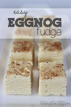 Easy Eggnog Fudge