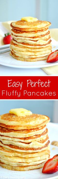 Easy Fluffy American Pancake