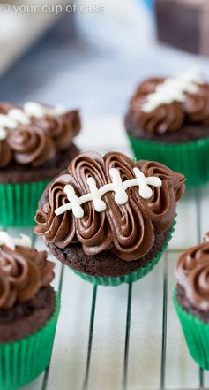 Easy Football Cupcakes