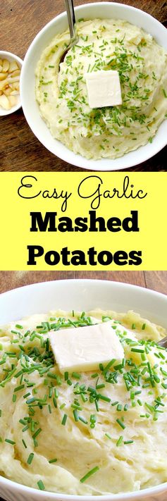 Easy Garlic Mashed Potatoes