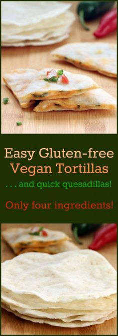 Easy Gluten-free Vegan Tortillas