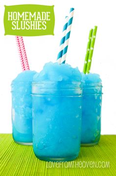 Easy Homemade Blue Raspberry Slushee