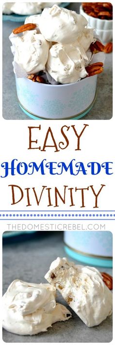 Easy Homemade Divinity Candy